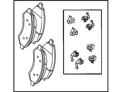 Mopar 5143350AA Front Disc Brake Shoe Kit