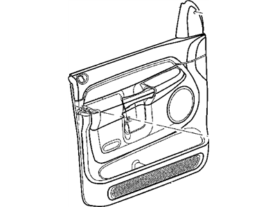 Mopar 5JV311J3AC Panel-Front Door Trim