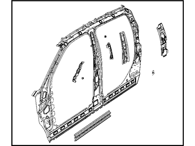 Mopar 68264761AG Body Side Aperture Inner Co