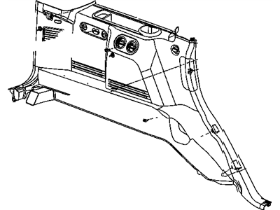 Mopar 1FN161D5AA Panel-Quarter Trim