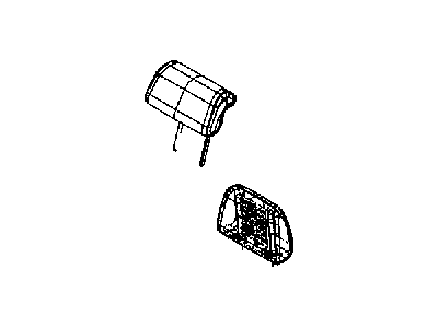 Mopar 1TN33DX9AA HEADREST-Second Row