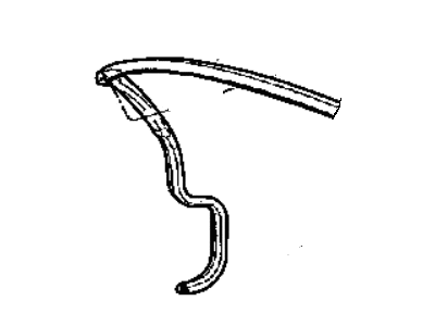 Mopar 4865561AA WEATHERSTRIP-Header And A Pillar