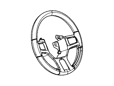 2012 Ram 3500 Steering Wheel - 1YH40GTVAB