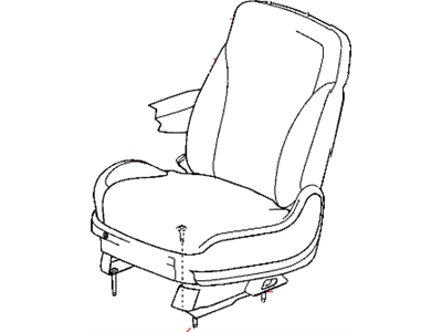 Mopar 1CY141L5AA Front Seat Back Cover