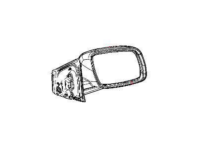 2009 Dodge Journey Car Mirror - 1GE001A4AC