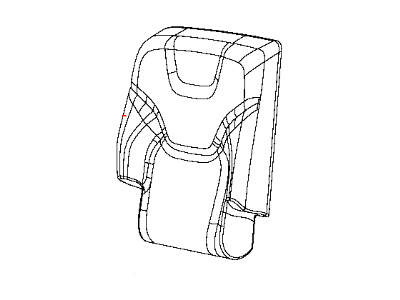 Mopar 5RA66DX9AC Rear Seat Back Cover Right