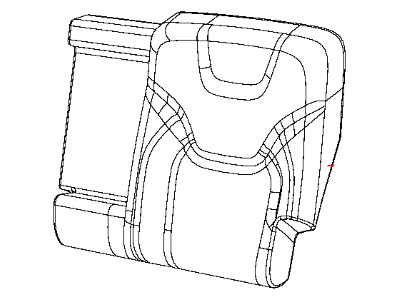 Mopar 5RA65DX9AC Rear Seat Back Cover Left