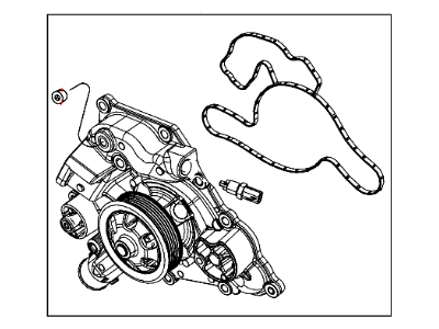 Dodge Challenger Water Pump - 53022340AF