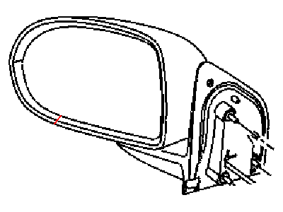 Mopar 5LV67JRPAD Outside Rear View Mirror