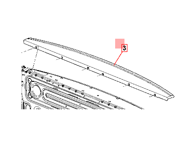 Mopar 55372052AG Spoiler-TAILGATE