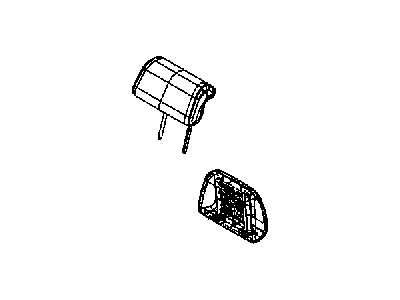 Mopar 1XX11DX9AA HEADREST-Second Row