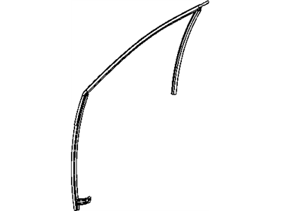 Mopar 4894125AH WEATHERSTRIP-Front Door Glass