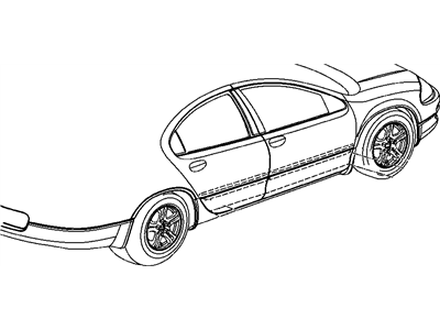 Mopar 4805639AE Molding-Front Door