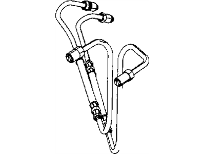 Mopar 55398133AD Tube Assembly-Master Cylinder To HCU