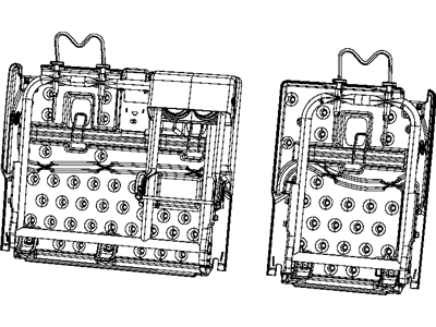 Mopar 5143242AA Frame-Rear Seat Back