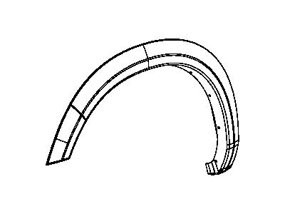 Mopar 1TD27TZZAG Molding-Wheel Opening Flare