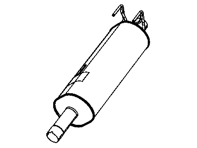 Mopar 52103510AH Exhaust Muffler