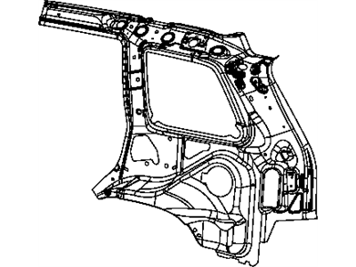 Mopar 68138895AA Panel-Body Side Aperture Inner