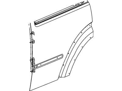 Mopar 55360901AC Door-Rear Door Outer