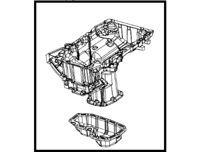 Dodge Oil Pan - 68051599AE