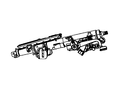 2008 Jeep Wrangler Steering Column - 55351275AE