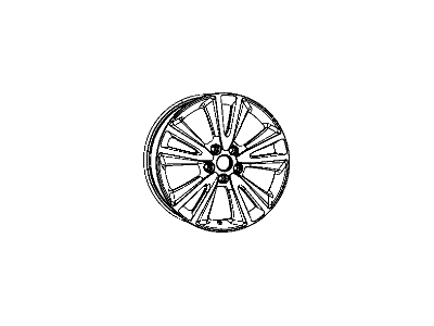 Mopar 1TE70DX8AB Aluminum Wheel