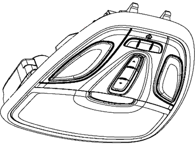 Mopar 5MW37HDAAA Console-Overhead