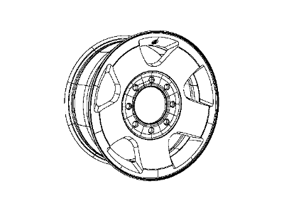 Mopar 5PL24RXFAB Aluminum Wheel