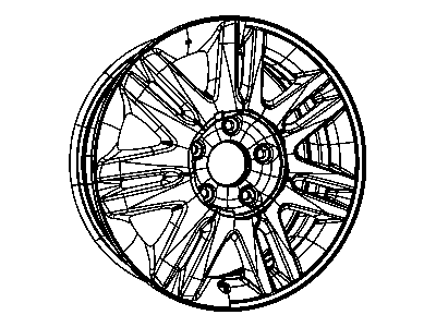 Mopar 4721196AD Aluminum Wheel