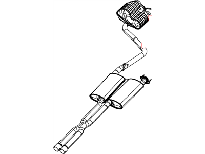 2014 Dodge Charger Exhaust Pipe - 5181858AB