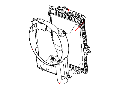 Dodge Durango Radiator - 52029043AB