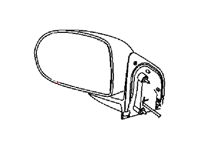 Mopar 68044052AC Outside Rear View Mirror