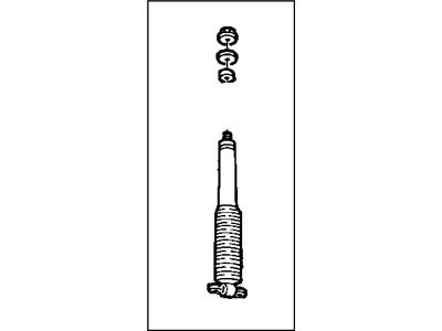 1998 Jeep Wrangler Shock Absorber - 4897567AA