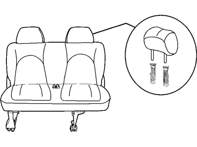 Mopar UE732L5AB Rear Seat Three Passenger Cushion