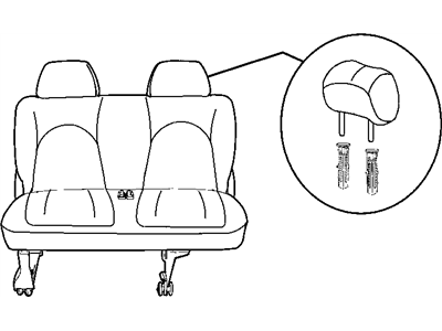 2001 Dodge Caravan Seat Cushion - UE081QLAA