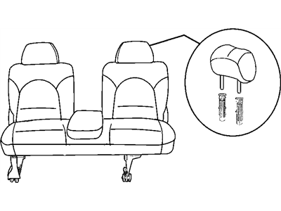 Mopar UE732T5AB Rear Seat Three Passenger Cushion