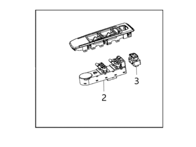 2020 Jeep Renegade Power Window Switch - 6VN27LXHAA