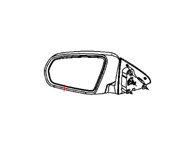 Dodge Avenger Car Mirror - 1CK931RPAC