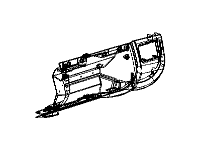 Mopar XZ98XDVAA Housing-Glove Box