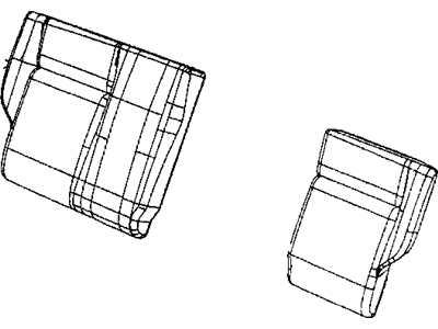 Mopar 1EQ581DAAA Seat Back-Rear