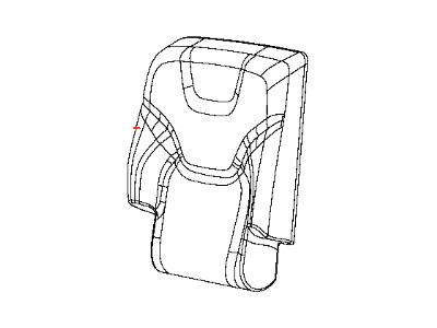 Mopar 5RA50DX9AB Rear Seat Back Cover Right