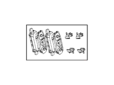 Mopar 5191271AB Rear Disc Brake Pad Kit