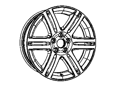 Mopar 1TD74GSAAA Aluminum Wheel