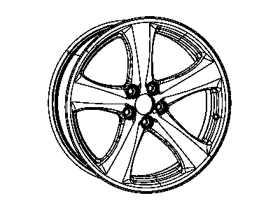 Mopar 1NQ47SZ0AA 20X8 Wheel Stock Rim