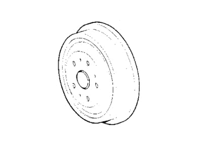 1998 Jeep Cherokee Brake Drum - V5027502AA