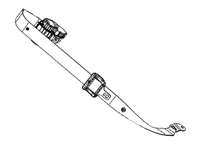 Mopar 1AN15HL1AD Belt Assembly-Rear Center Shoulder