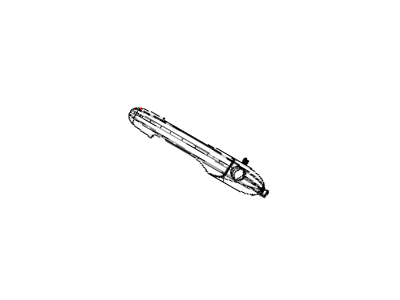 68069943AC Mopar Front Door Exterior Handle Illustration 1 of 1