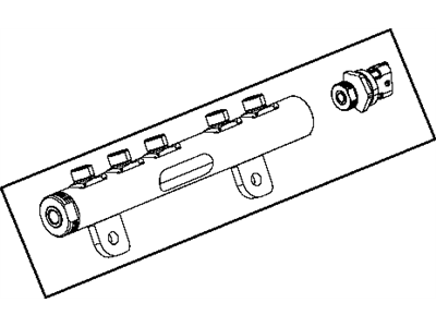 2012 Jeep Grand Cherokee Fuel Rail - 68148329AA