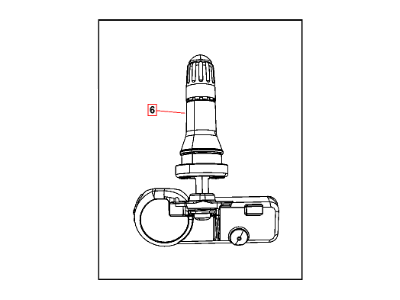 Mopar 68105280AC Tpms Tire Pressure Sensor