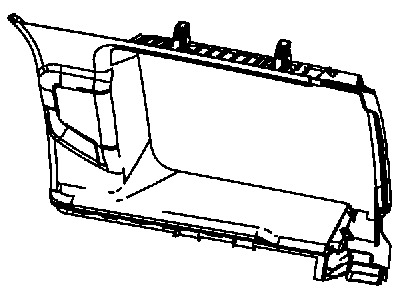 Mopar 1TK72HDAAB Molding-C Pillar